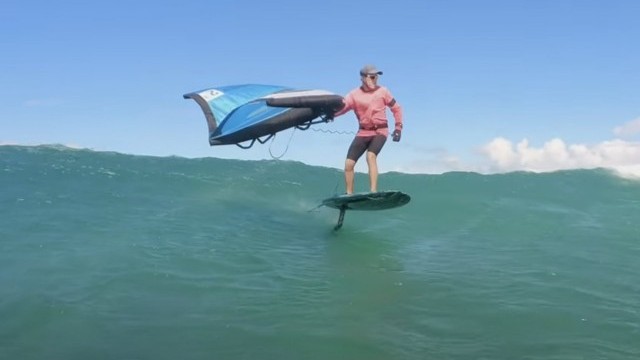 Epic wing foil conditions continue on Maui