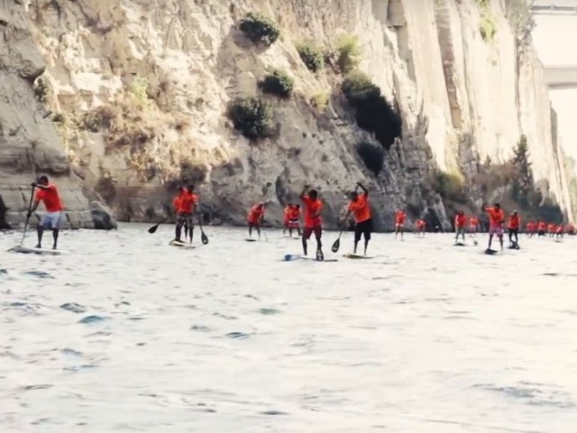 Corinth Canal Paddle Crossing 2016