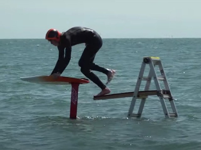 Downwind Dock (Ladder) Start - Foil Surfing