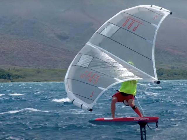Zane Breaks M2M Crossing Record  Wingfoiling with the FreeWing PRO Race Wing
