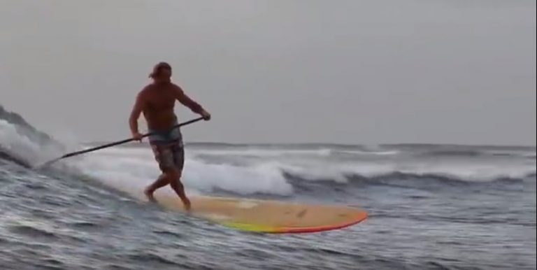 Laird shows us how to surf old school style!