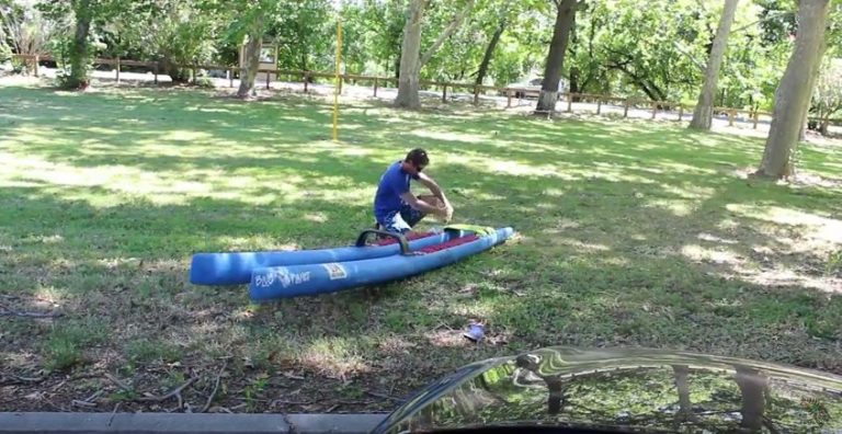 Blue Planet 'Standamaran' in a 100 mile paddle race