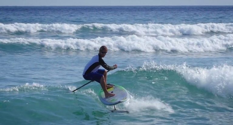 SUP Foil Surfing in Hawaii