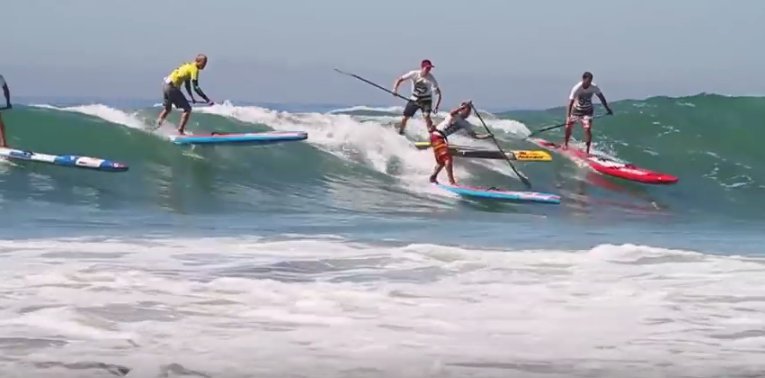 Battle of the Paddle Style Racing Comes to Fistral Beach, Cornwall, UK