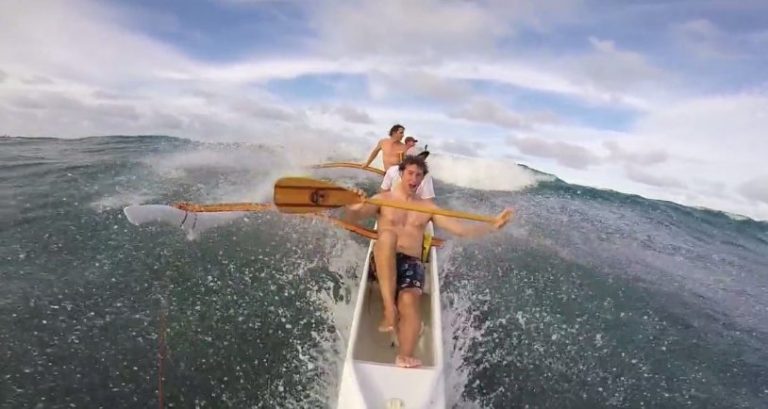 Canoe Surfing with OC4 Island Paddle Sports