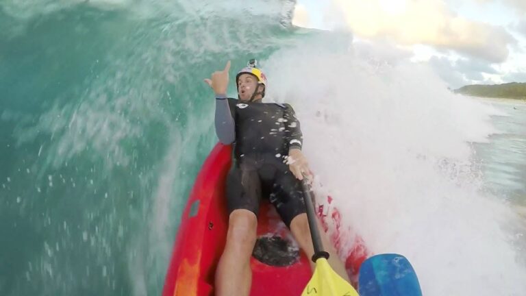 Jamie O'Brien Sit on Kayak Barrels