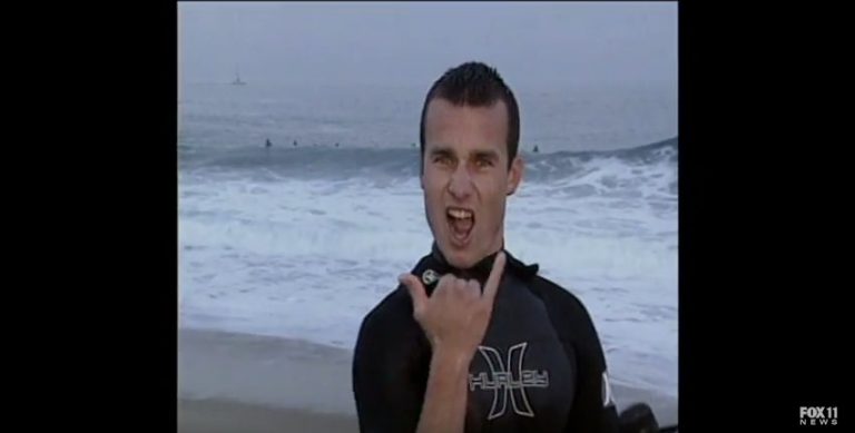 Surfer Dude at the Wedge in Newport Beach