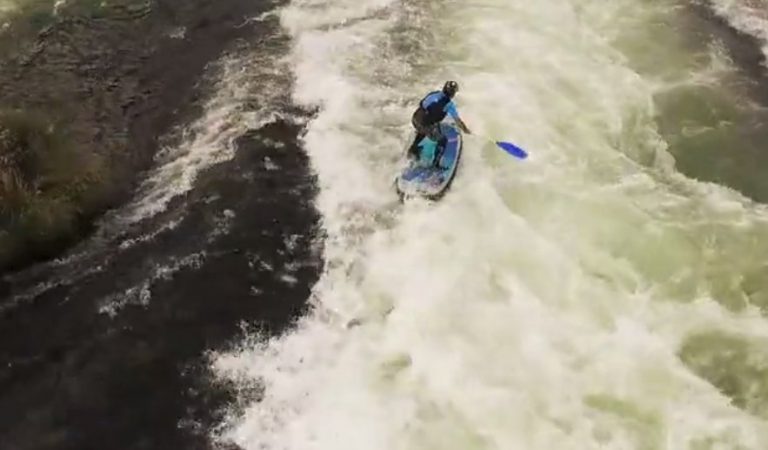 Paddleboarding Oak Springs Rapids