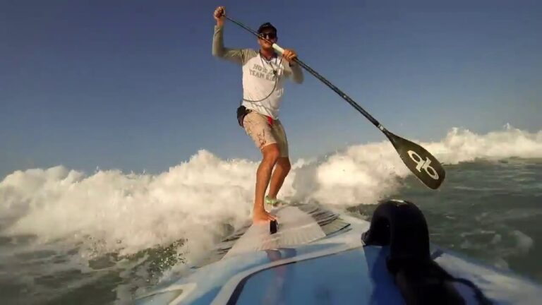 NSP's Titouan Puyo training for the ISA world SUP championship 2016