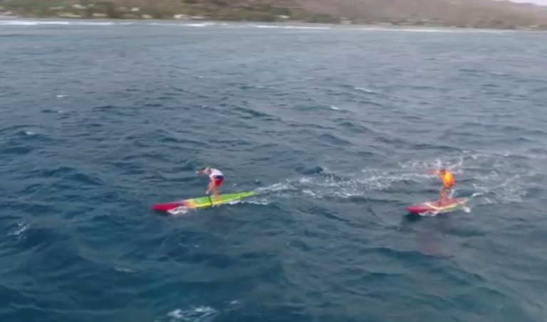 SUP Downwind tip: Take the 'On ramp' to the Freeway...