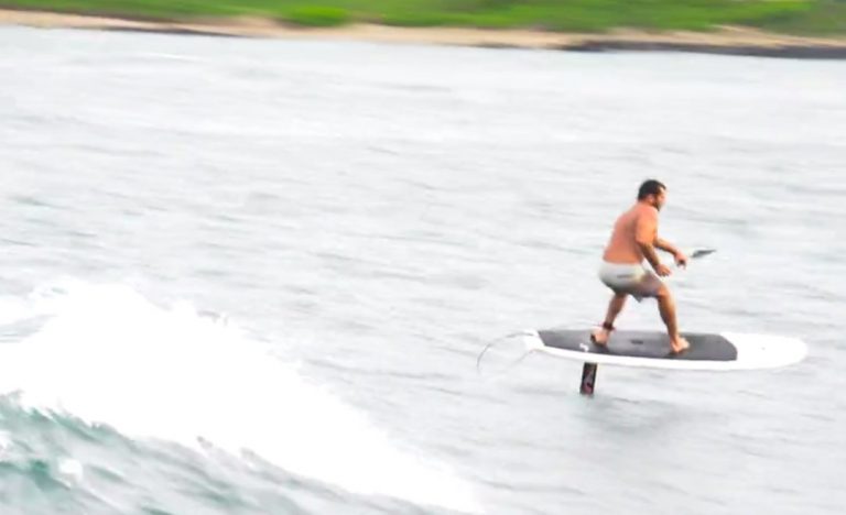 Jimmy Lewis Foil Board Prototype Testing