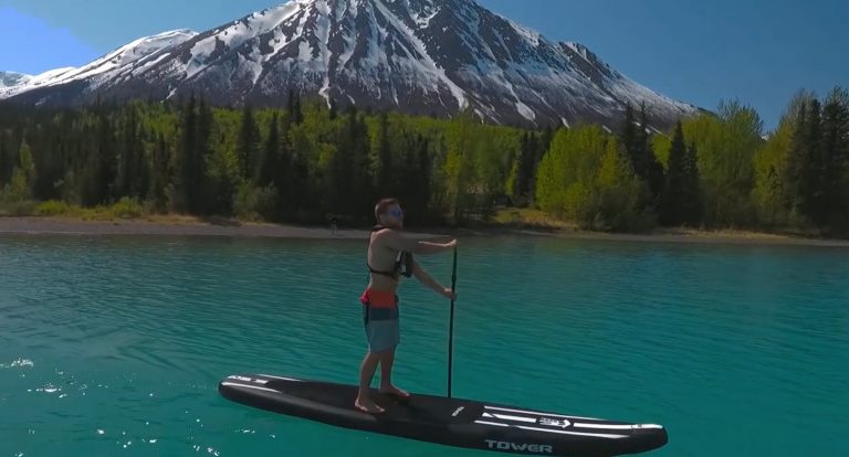 SUP in Cooper Landing Alaska