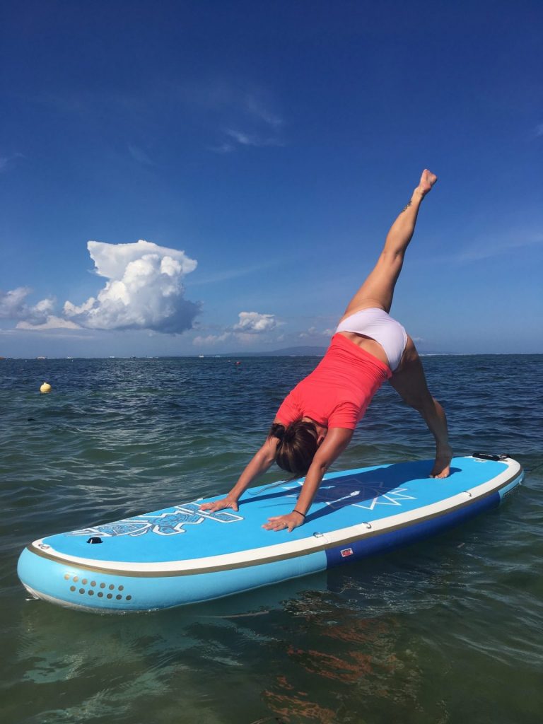 Wing Foiling, SUP and Surf Technique - Adho Mukha Svanasana Variation -Three-Legged Downward Facing Dog