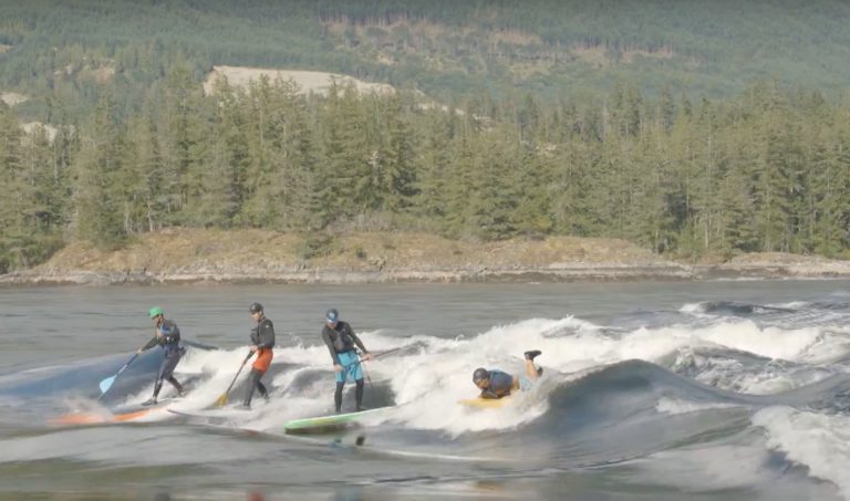Stand Up Paddleboard Surfing Skookumchuck Narrows in B.C. | Facing Waves