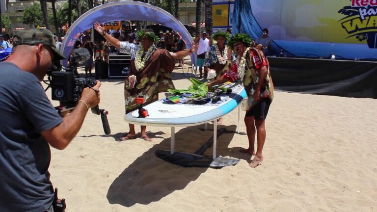 The biggest Foil Board at the Red Bull Party Wave