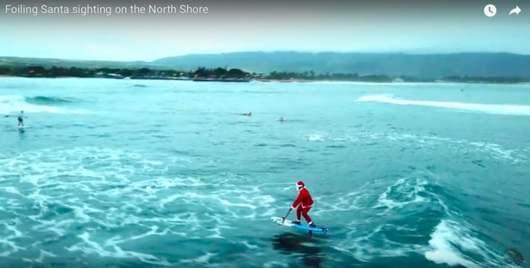 Foiling Santa sighting on the North Shore