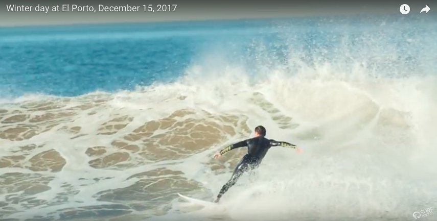 Winter day at El Porto, December 15, 2017