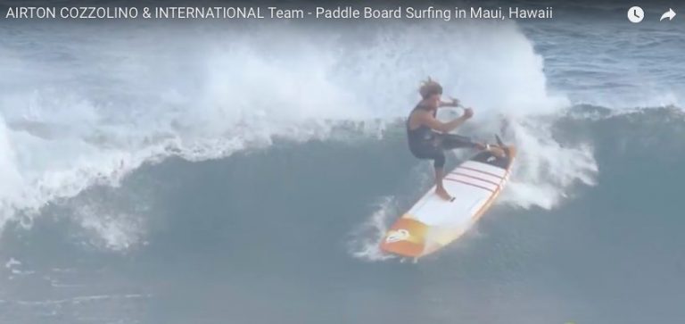 AIRTON COZZOLINO & INTERNATIONAL Team - Paddle Board Surfing in Maui, Hawaii
