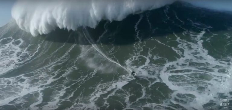 Sebastian Steudtner . Naza Bomb Collection #002 - [Drone] [Big Wave] [Nazaré] - WAIT FOR IT!
