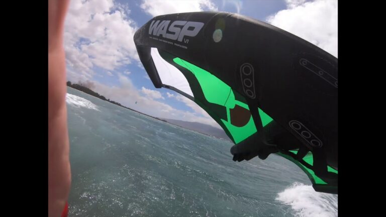 Go Foil Winging First Small Waves of the Winter!