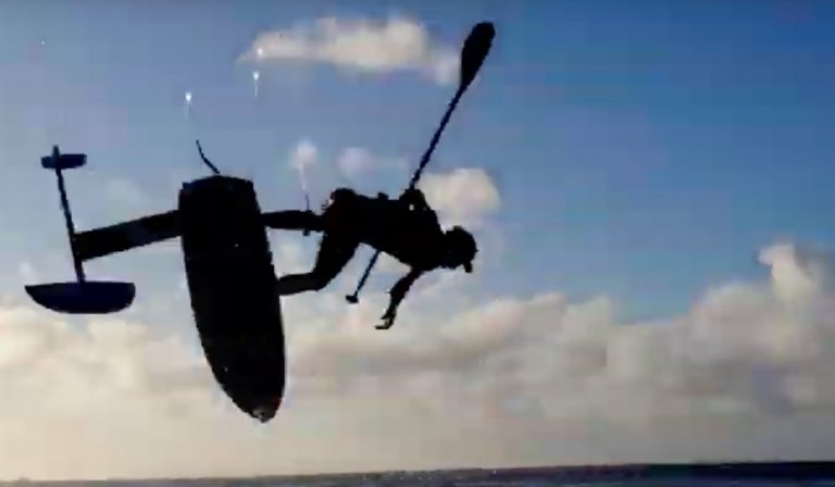 Derek Hama taking foiling to the next level, welcome to the Blue Planet team.
