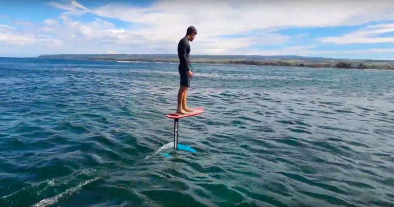 Hydrofoil Surf Heaven in Hawaii