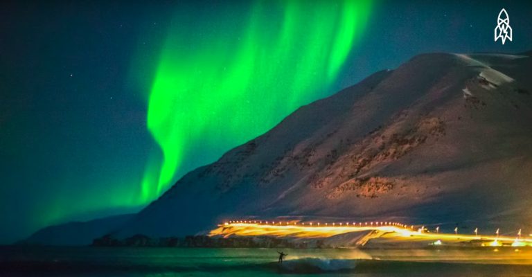 Surfing Under Northern Lights | That's Amazing