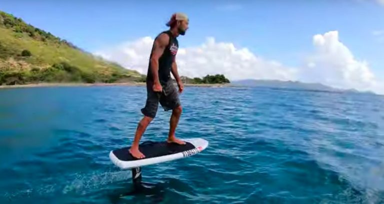 Efoil Ride in St. Thomas with VI Foils