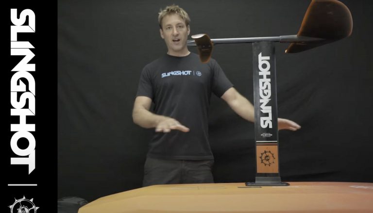 How to Mount your Hydrofoil onto the Slingshot Shred Sled 3:1 Foil Board