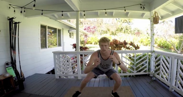 Home Workout with SUP Surfer Connor Baxter