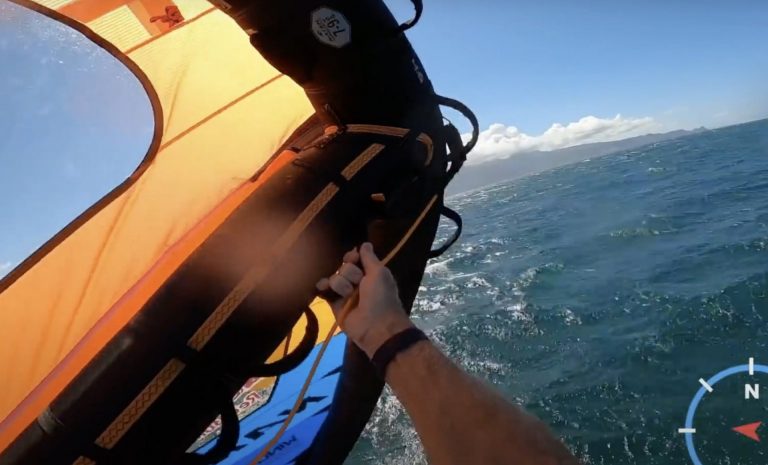 Wing-surfing Maliko to Kanaha