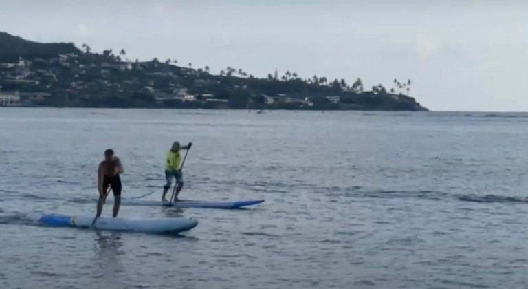 A more efficient paddle stroke- Virtual Stand Up Paddleboard technique coaching