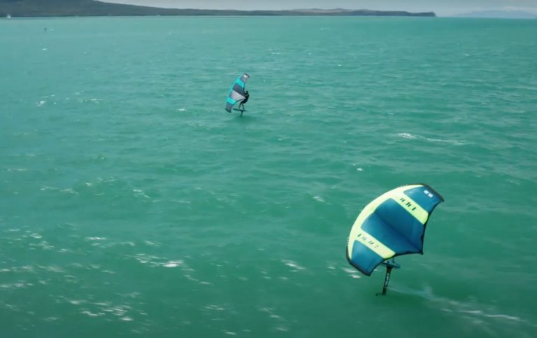 America's Cup sailor Paul Goodison with the PPC Surge Wing!
