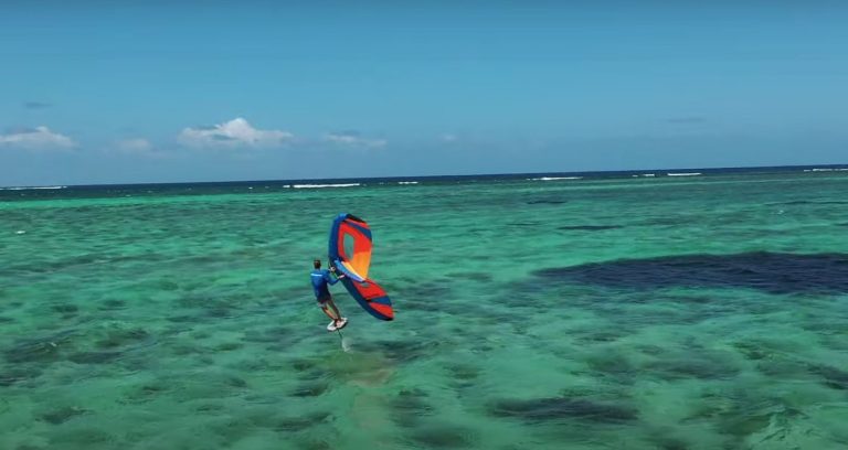 Wing Foiling in Mauritius with Tom Seager and Louka Pitot