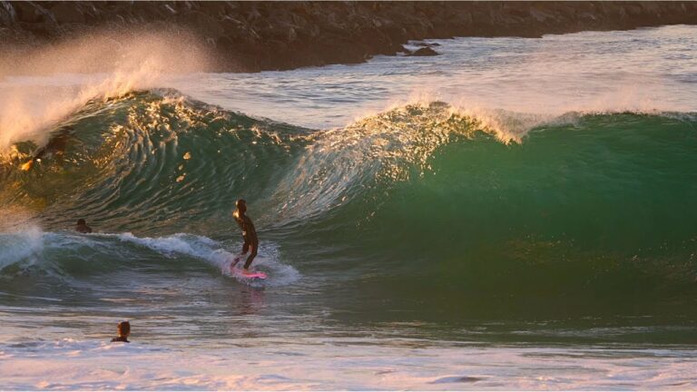 The Wedge 4K SUPER SLOW MOTION. Surfing Bodyboarding and Skimboarding