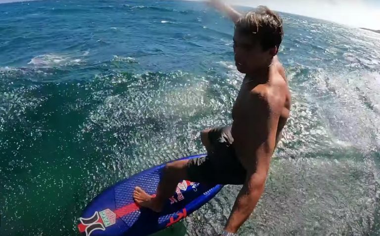 Kai Lenny with Nathan Florence and Ridge Lenny