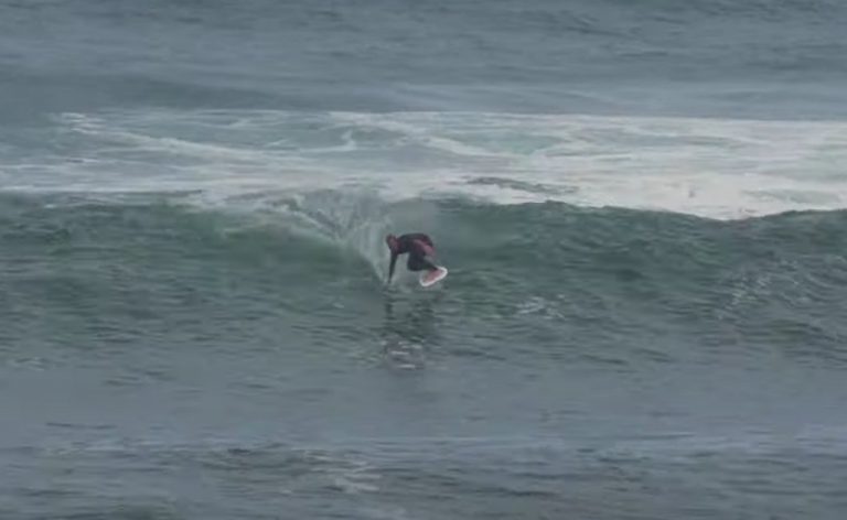 Angus Steeles tow session on the New Armstrong FG Wing Surf Board