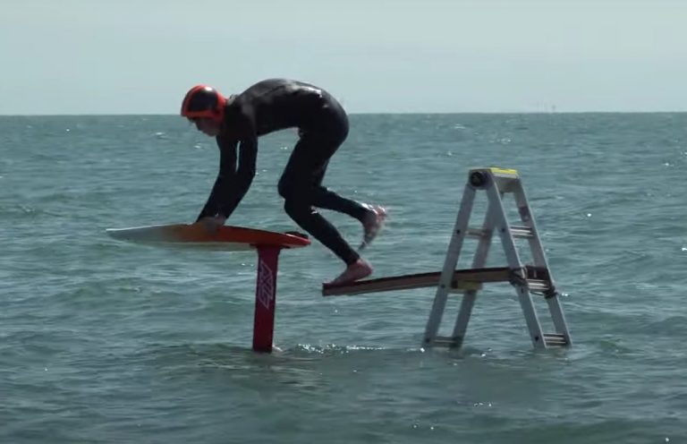 Downwind Dock (Ladder) Start - Foil Surfing