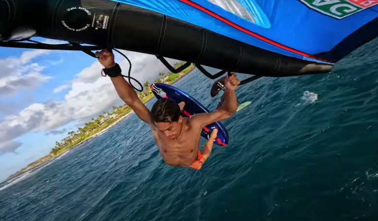 Kai Lenny, first time shooting with the GoPro Hero 10 (Wing Foiling)