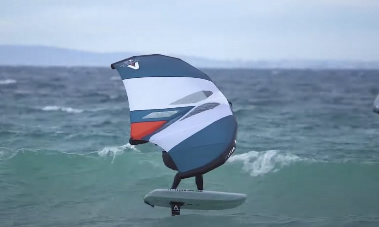America's Cup sailors Wing foiling Tarifa Spain