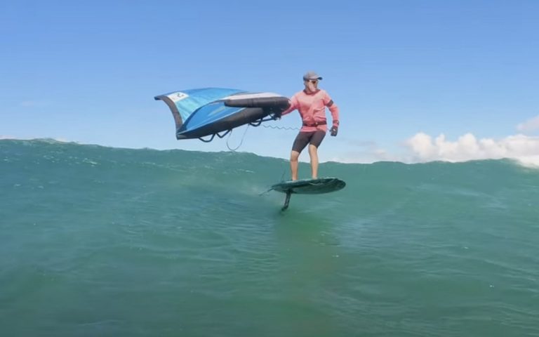 Epic wing foil conditions continue on Maui