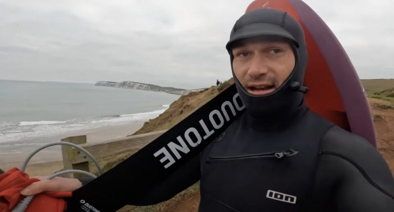 HYDROFOIL SURFING!!! Winter Warmer - Court In The Act #FREERIDE Vlog