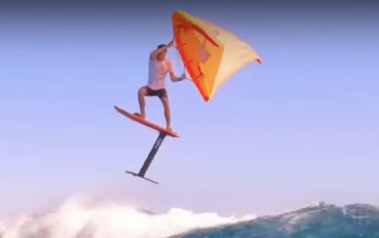 Titouan Galea on the wave