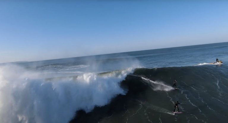 NAZARE Tow-Foiling Mission!!! - Court In The Act FREE RIDE Vlog