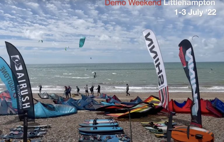 Littlehampton Demo - wingsurf client riding shots