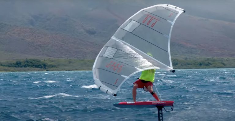 Zane Breaks M2M Crossing Record  Wingfoiling with the FreeWing PRO Race Wing