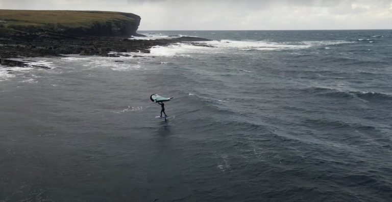 SCOTLAND WING FOIL SHRED!!! Ep.3 - Court 'In The Act' Free Ride VLOG