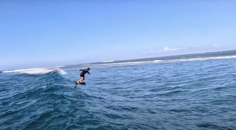 Adam Bennetts Hydrofoil Surf Foiling Namotu Fiji