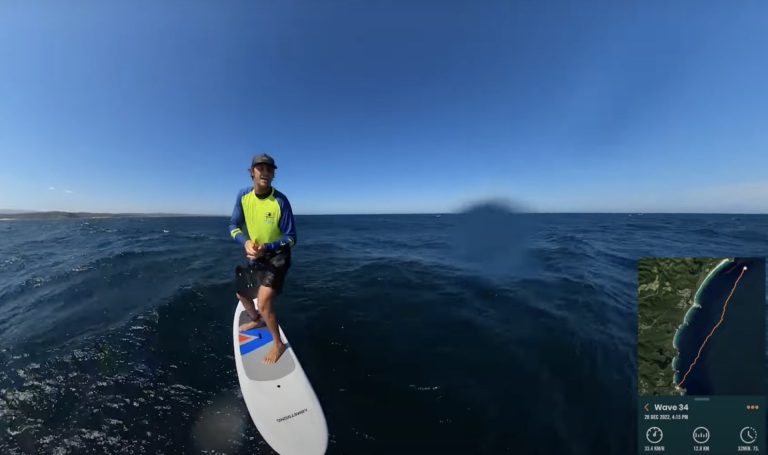 Down Wind Hand Paddle Prone 12.8km