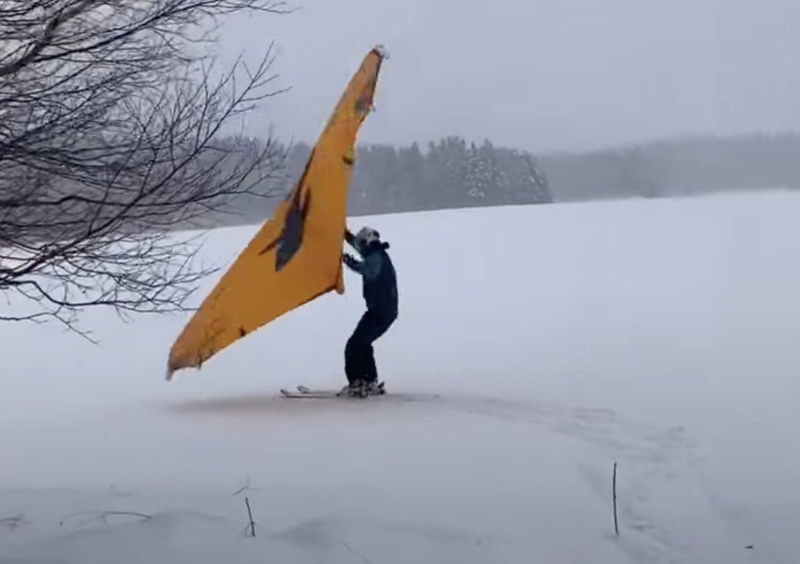 Wing r inte bara kul p vattnet Via @mrmichaelahlstrom Wing skiing  #fonewing